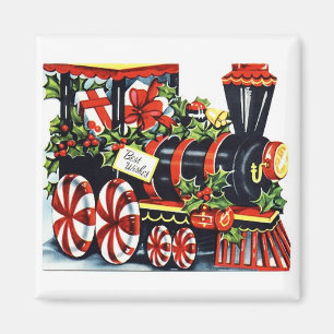Süßigkeiten-Weihnachtszug Vintage-Magnet Magnet