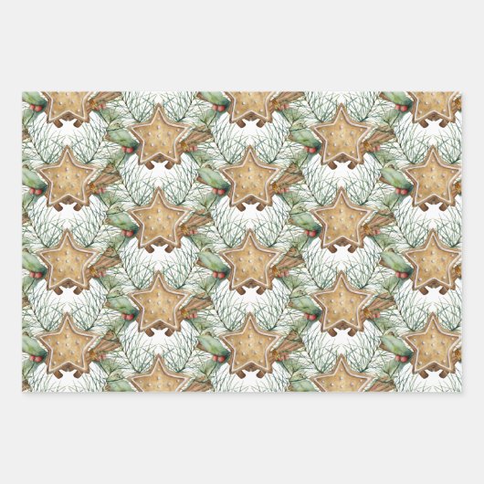 Süßigkeiten-Wrapping-Papier-Flachblatt-Set 3 Geschenkpapier Set (Vorderseite 2)