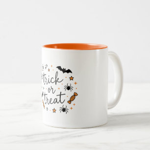 Süßigkeiten zu Halloween Zweifarbige Tasse