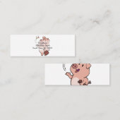 Süßigkeiten zum Fressen von Schweinen| Hintergrund Mini Visitenkarte (Vorne/Hinten)