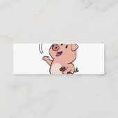 Süßigkeiten zum Fressen von Schweinen| Hintergrund Mini Visitenkarte (Rückseite)