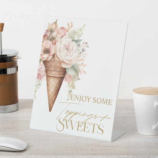 Süßigkeiten zum Signieren von Brautparty Sockelschild (In SItu)