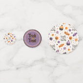 Süßigkeiten zum Trick or Treat Konfetti (Rückseiten)