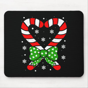 Süßigkeitenherz Coquette Schleife Weihnachten Klei Mousepad