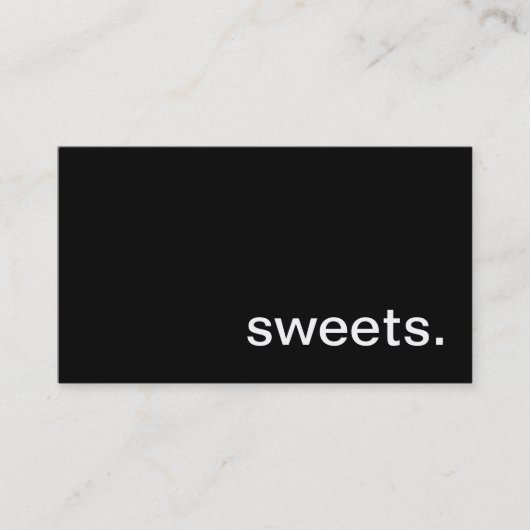 Süßigkeitens-Geschäfts-Karte Visitenkarte (Vorderseite)