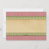 Süßigkeits-Apfel-Einladung Einladung (Rückseite)