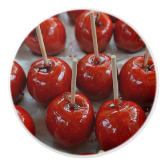 Süßigkeits-Äpfel in Fantasyland Keramikknauf (Vorderseite)