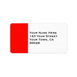 Süßigkeits-Apple-Rot-Grenze Adressaufkleber