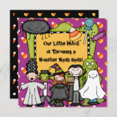 Süßigkeits-blöde Halloween-Party-Einladung Einladung (Vorne/Hinten)