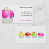 Süßigkeits-Brötchen, Fräulein Sarah Sugar, Visitenkarte (Vorne/Hinten)