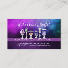 Süßigkeits-Buffet-Visitenkarten Visitenkarte