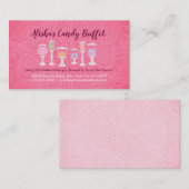 Süßigkeits-Buffet-Visitenkarten Visitenkarte (Vorne/Hinten)