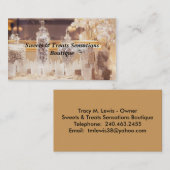 Süßigkeits-Buffet-Visitenkarten Visitenkarte (Vorne/Hinten)