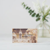 Süßigkeits-Buffet-Visitenkarten Visitenkarte (Stehend Vorderseite)