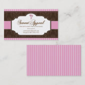 Süßigkeits-Catering-Geschäfts-Karte - Visitenkarte (Vorne/Hinten)