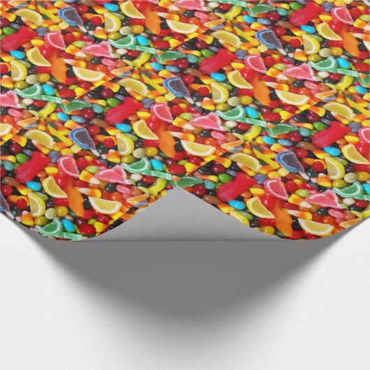Süßigkeits-Freude Geschenkpapier (Ecke)