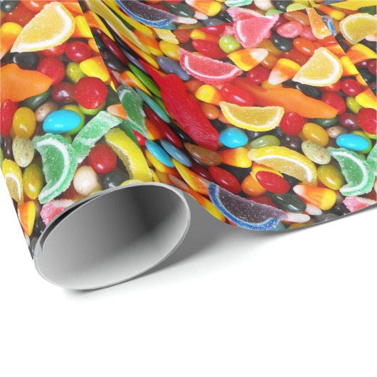 Süßigkeits-Freude Geschenkpapier (Rolleneckpunkt)