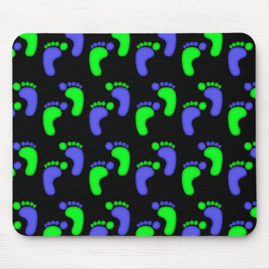 Süßigkeits-Fuß-blaues kundengerechtes Mousepad (Vorne)