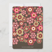 Süßigkeits-Gänseblümchen-Blumen-Blüten-Baby-Dusche Einladung (Rückseite)