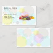 Süßigkeits-Geschäfts-Visitenkarte-Schablone Visitenkarte (Vorne/Hinten)