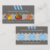 Süßigkeits-Geschäfts-Visitenkarte Visitenkarte (Vorne/Hinten)