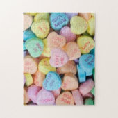 Süßigkeits-Gesprächsherzen des Valentinsgrußes Puzzle (Vertikal)