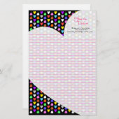 Süßigkeits-Herz-Briefpapier Briefpapier (Vorne/Hinten)