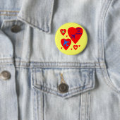 Süßigkeits-Herz-Valentinsgruß-Flugzeug Button (Beispiel)
