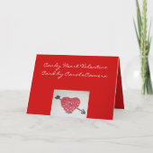 Süßigkeits-Herz-Valentinstag-Karte Feiertagskarte (Rückseite)