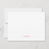 Süßigkeits-Herzen Einladung (Rückseite)