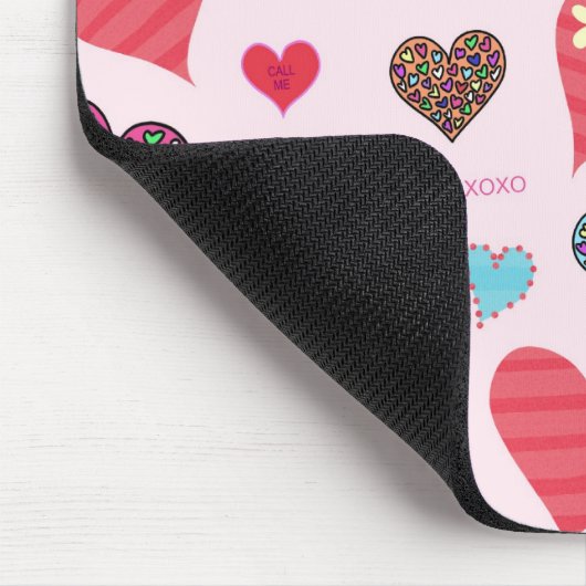 Süßigkeits-Herzen Mousepad (Ecke)
