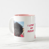 Süßigkeits-Ingwer-Verschluss, i-LIEBE MYDOOO Zweifarbige Tasse (Vorderseite Links)