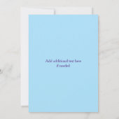 Süßigkeits-Land-Geburtstags-Einladung Einladung (Rückseite)