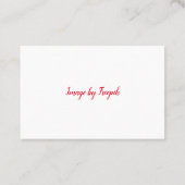 Süßigkeits-Land-Regenbogen Visitenkarte (Rückseite)