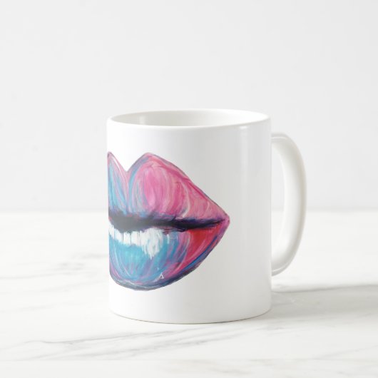 Süßigkeits-Lippen Kaffeetasse (VorderseiteRechts)