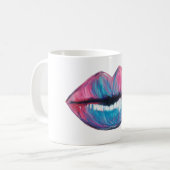 Süßigkeits-Lippen Kaffeetasse (Vorderseite Links)