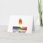 Süßigkeits-Mais - Geburtstag "freier Raum " Karte (Rückseite)