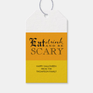 Süßigkeits-Mais Halloween ist beängstigende Geschenkanhänger