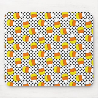 Süßigkeits-Mais-Halloween-Tupfen Mousepad