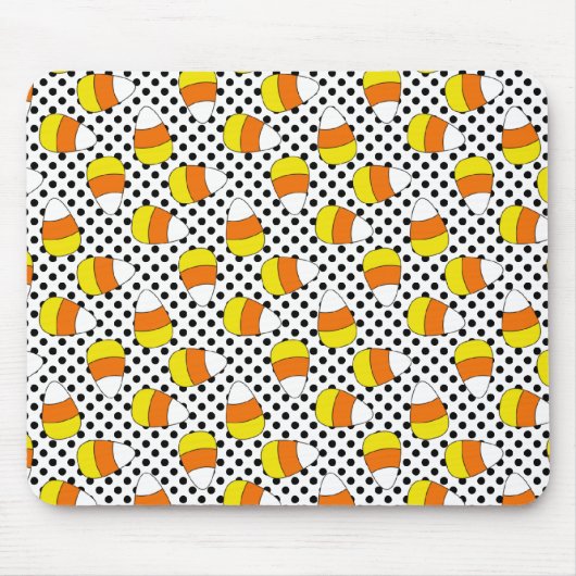 Süßigkeits-Mais-Halloween-Tupfen Mousepad (Vorne)