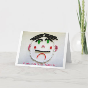 Süßigkeits-Mann gehen Zuhausevalentine-Karte #1 Feiertagskarte