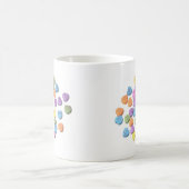 Süßigkeits-Mitteilungs-Herzen Kaffeetasse (Mittel)