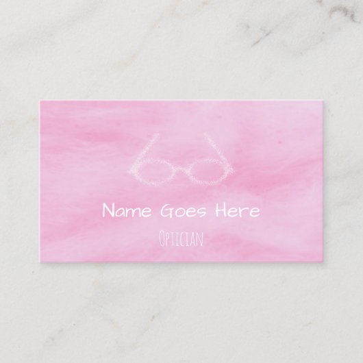 "Süßigkeits-" Optiker-Visitenkarten Visitenkarte (Vorderseite)