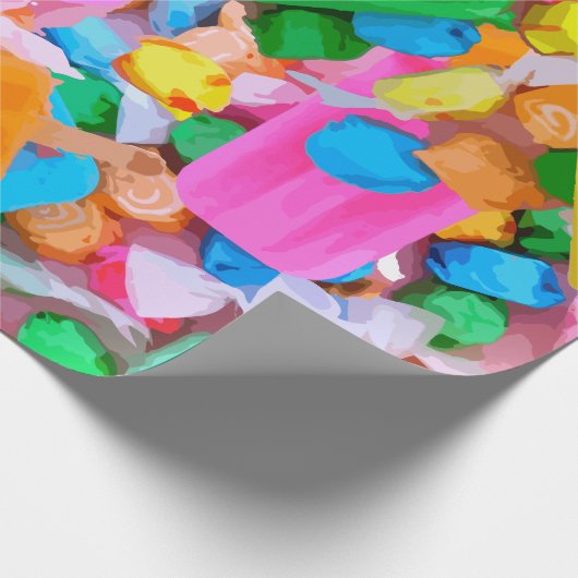 Süßigkeits-Packpapier Geschenkpapier (Ecke)