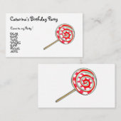 Süßigkeits-Partei besonders angefertigt Begleitkarte (Vorne/Hinten)