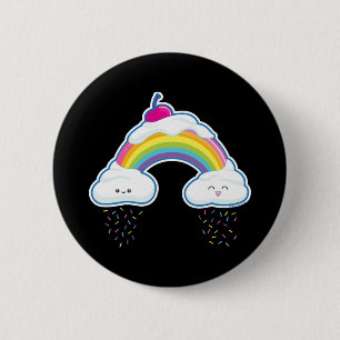 Süßigkeits-Regenbogen Button