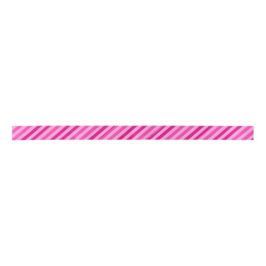 Süßigkeits-Rosa Striped Satinband (Vorderseite)