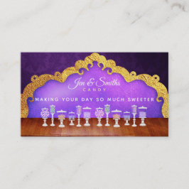 Süßigkeits-Slogan-Visitenkarten Visitenkarte