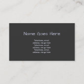 "Süßigkeits-" Sonnenenergie-Visitenkarten Visitenkarte (Rückseite)