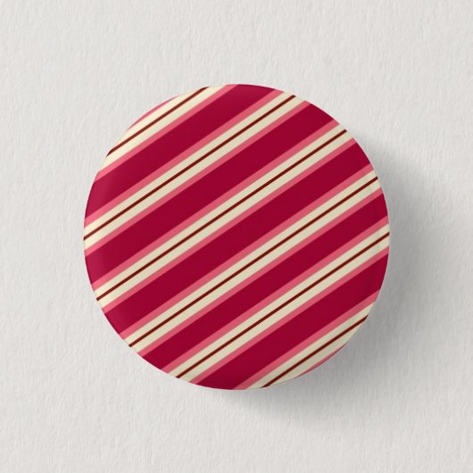 Süßigkeits-Streifen: Himbeere Button (Vorderseite)